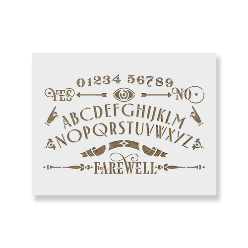 Ouija board stencil durable - stencil,