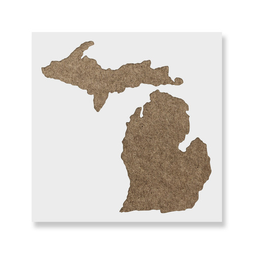 Michigan state stencil - michigan,